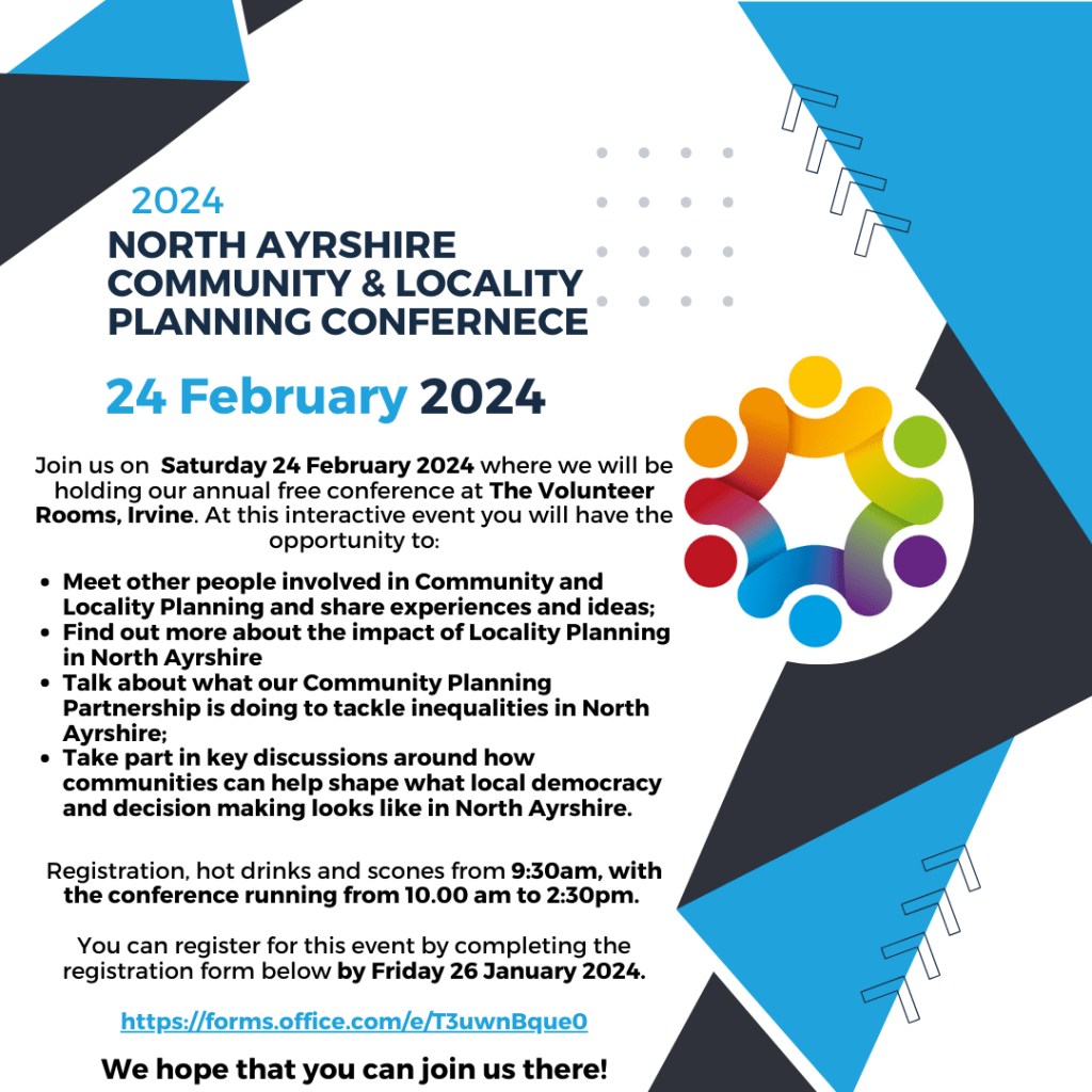 North Ayrshire Community & Locality Planning Conference 2024 North Ayrshire Community Planning